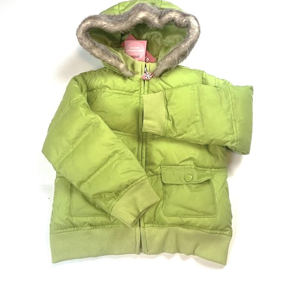 NWT Gymboree Girl Puffer Water-Registrant Raincoat Size S(5-6) - Picture 1 of 5